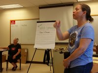 Susan Winning and Anneta Argyres lead teacher training